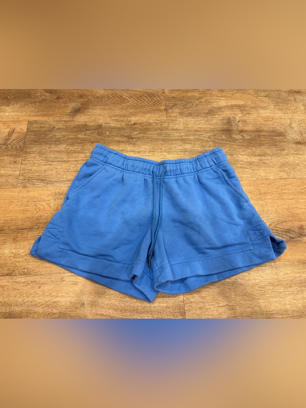 Universal Thread Women's Bright Blue High-Waist Drawstring Shorts